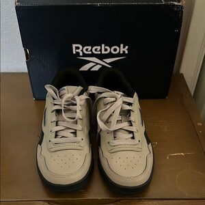 Reebok Tan and Black Classic Sneakers